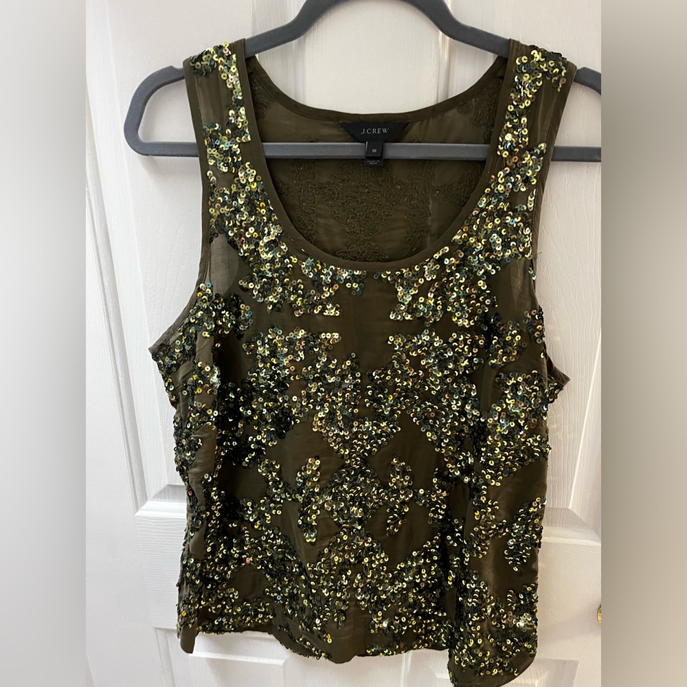 JCrew Sequin Top